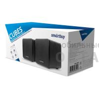 Акустическая система 2.0 Smartbuy CUBES, супер звук, дерево, 6Вт, черная (SBA-4650) (1/20)