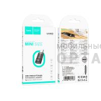 Переходник Lightning(f) - Type-C(m) HOCO UA36D,  черный, прозрачный