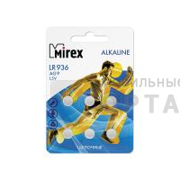 Элемент питания Mirex AG9 / LR936  1,5V  6 шт (6/216/648), ecopack