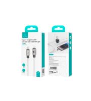 Кабель Type-C to Lightning Usams US-SJ685 Mecha Series, 1.2м, 30W, белый