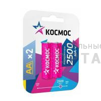 Аккумуляторная батарейка КОСМОС R6 (2500 mAh)  BL2   (2/24/288)