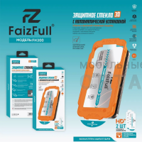 Стекло защитное FaizFull FH300, с автоустановкой, в комплекте 2шт, для iPhone 16 Pro Max Стекло защитное FaizFull FH300, с автоустановкой, в комплекте 2шт, для iPhone 16 Pro Max